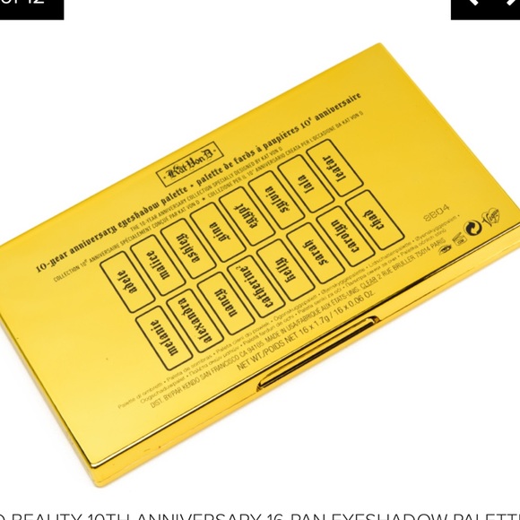 KVD 10 yr Anniversary palette. - Picture 8 of 10